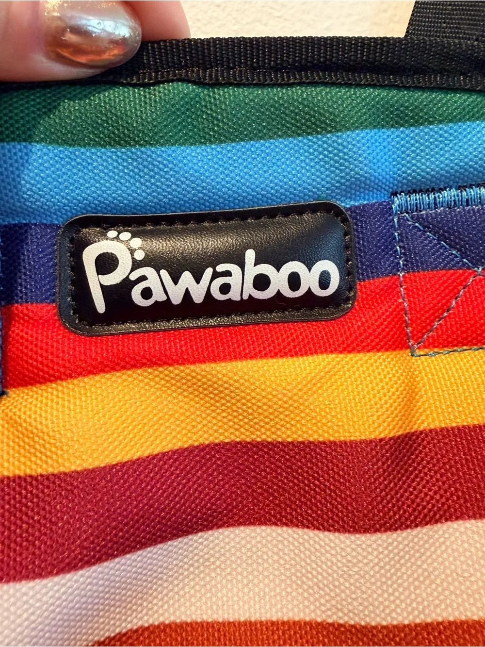 Pawaboo Rainbow Stripe Pet Front Carrier - Multicolor
